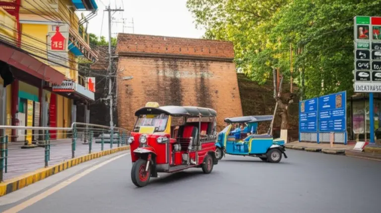 How to get around Chiang Mai in 2025: transportation options, neighborhood guides (Old City, Nimmanhaemin, Night Bazaar), and accessibility info