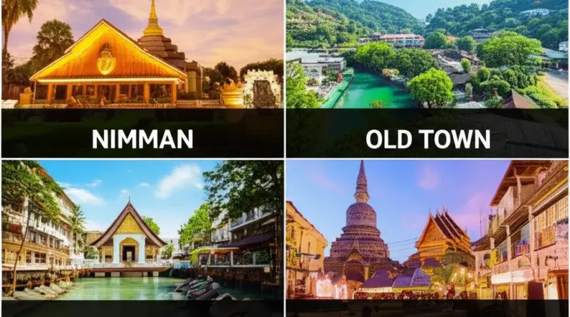 เปรียบเทียบย่านยอดนิยม: นิมมาน ย่านเมืองเก่า ริมแม่น้ำ และสนามบิน — ที่ไหนเหมาะกับคุณ