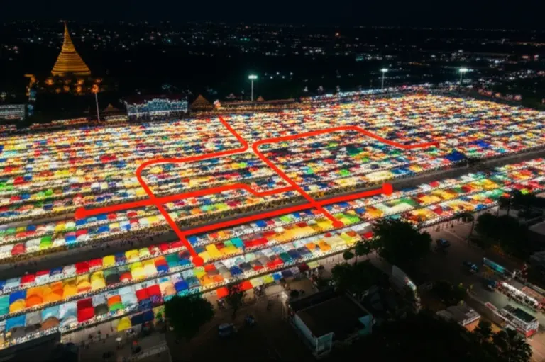 How to use the 2025 Chiang Mai night market map: neighborhoods, transport, and planning an efficient route