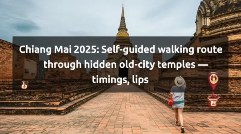 Chiang Mai 2025: Hidden Temples Walking Route in the Old City — Complete Self-Guided Map, Timings & Tips