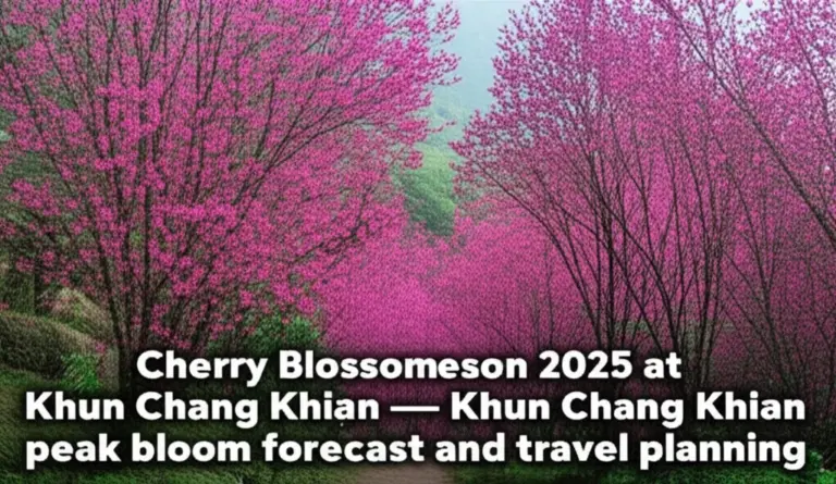 Floral Season 2025: Khun Chang Khian Sakura Forecast — Best Dates, Peak Bloom Predictions, and How to Plan Your Visit