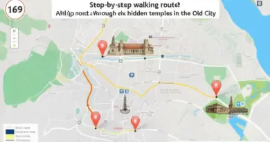 Step-by-step walking route: 6 must-see hidden temples, distance, estimated time, and printable map for the Old City