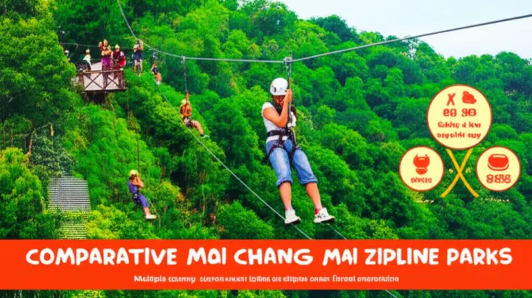 Top Chiang Mai Zipline Parks Compared (routes, safety standards, age/weight limits, and price ranges)