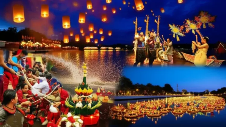 What to expect at each festival: Songkran water fights, Yi Peng lanterns, Loy Krathong floats, parades, cultural performances and family rituals