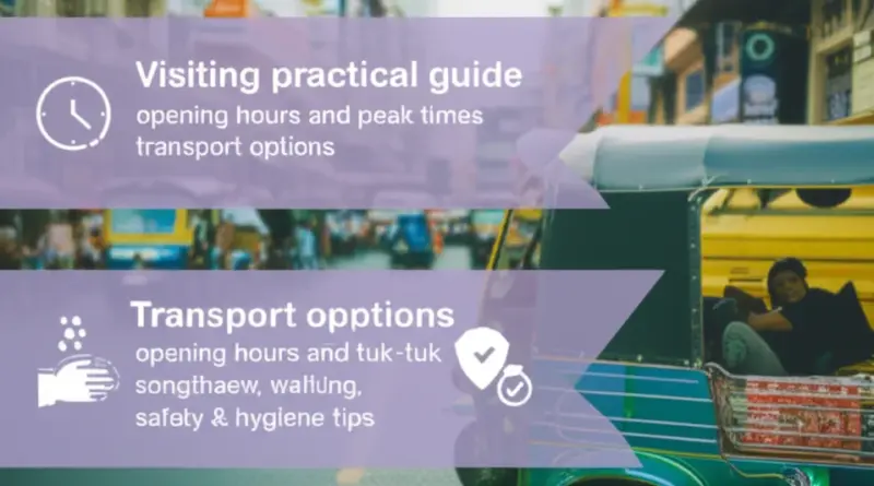 When to Go, How to Get There, and Safety Tips — Opening Hours, Peak Times, Transport (Tuk‑Tuk, Songthaew, Walk), and Hygiene Advice