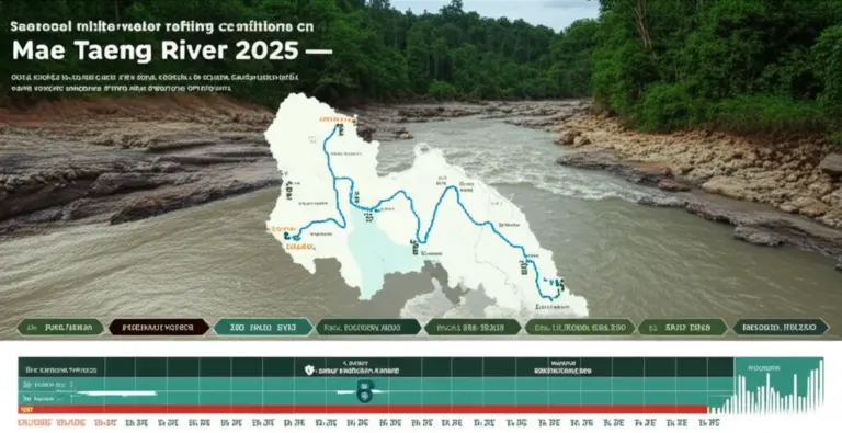 Best time to go white-water rafting in Mae Taeng 2025: seasonal flow, rainfall patterns, and ideal months for each rapid grade