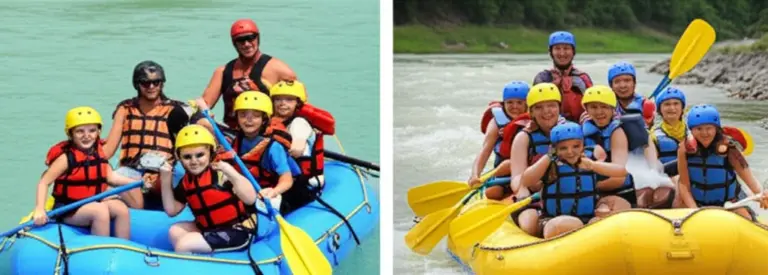 Choosing a rafting trip: guided tour options, family vs. adventure trips, equipment, fitness requirements, and what to expect on a full-day itinerary