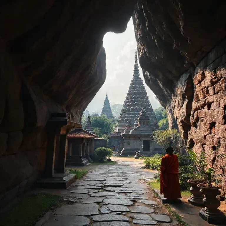 Exploring the Tunnels, Stupas, and Meditation Gardens: Walking Route, Hidden Details, Monks’ Practices, and Respectful Photography Tips