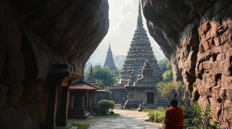 Exploring the Tunnels, Stupas, and Meditation Gardens: Walking Route, Hidden Details, Monks’ Practices, and Respectful Photography Tips