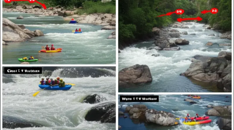 Understanding Mae Taeng rapids: detailed breakdown of rapid grades (I–V), typical run sections, difficulty levels, and safety considerations