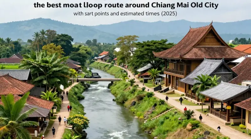 Best Moat Loop Route Around Chiang Mai Old City: Map, Start Points, and Estimated Time for 2025