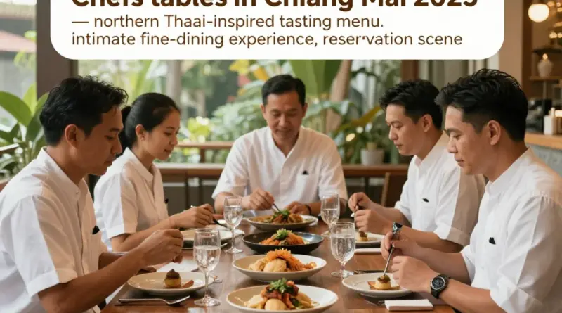 Chef’s Tables in Chiang Mai 2025: Northern-Inspired Menus, Top Chefs, and How to Book the Ultimate Dining Experience
