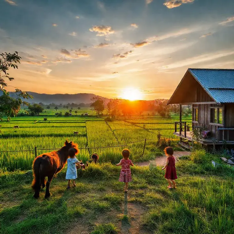 Family Farmstays Near Mae Taeng 2025: Best Places to Stay with Animals, Rice Field Views, and Kid-Friendly Activities