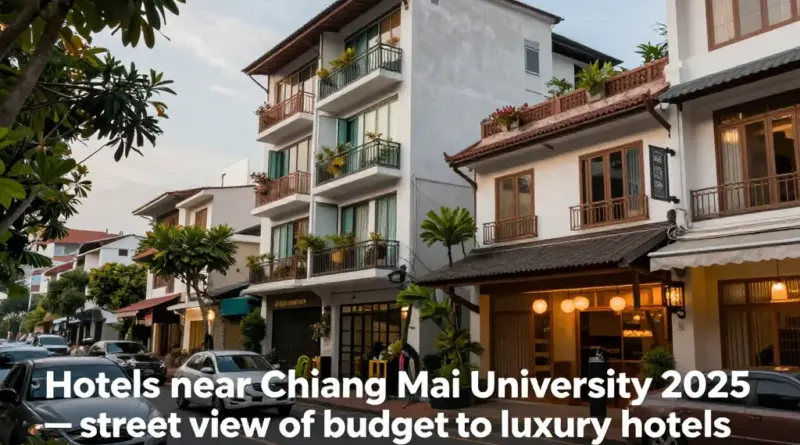 Hotels Near Chiang Mai University 2025: Best Areas, Top Budget to Luxury Hotels, Nearby Cafes & Nightlife Guide