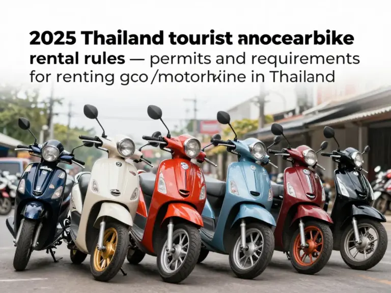 Motorbike Rental Rules 2025: Permits — What Tourists Need to Know Before You Rent in Thailand