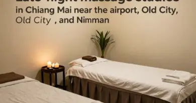 Best Late-Open Massage Studios in Chiang Mai Near the Airport, Old City, and Nimman