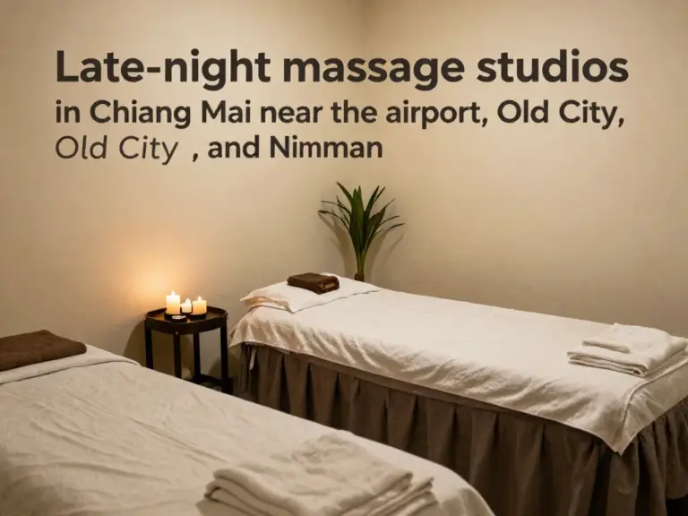 Best Late-Open Massage Studios in Chiang Mai Near the Airport, Old City, and Nimman