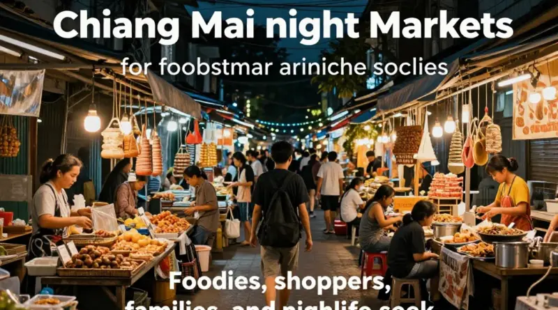 Best Night Markets in Chiang Mai by Traveler Type: Foodies, Shoppers, Families, and Nightlife Seekers