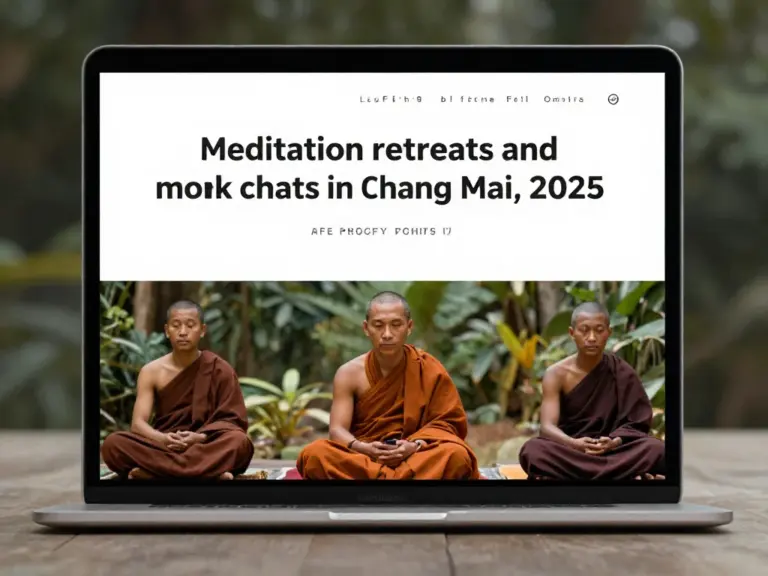 Meditation Retreats and Monk Chats in Chiang Mai for 2025
