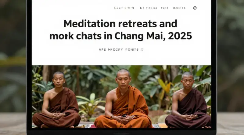 Meditation Retreats and Monk Chats in Chiang Mai for 2025