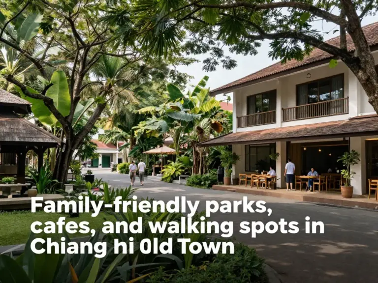 The Best Parks, Cafes, and Easy Walking Spots in Chiang Mai Old Town for Families