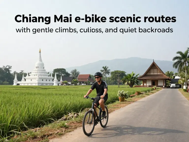 Top E-Bike Friendly Routes Around Chiang Mai: Easy Climbs, Cultural Stops, and Quiet Backroads