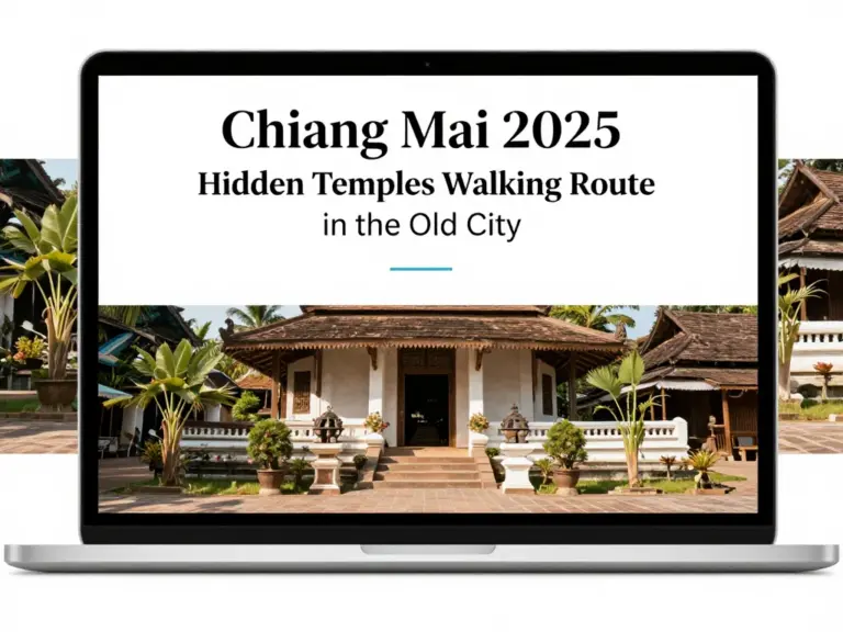Chiang Mai 2025 Hidden Temples Walking Route in the Old City