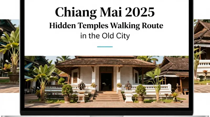 Chiang Mai 2025 Hidden Temples Walking Route in the Old City