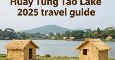 Huay Tung Tao Lake 2025 Guide: Giant Straw Sculptures, Lakeside Huts, and What to Expect
