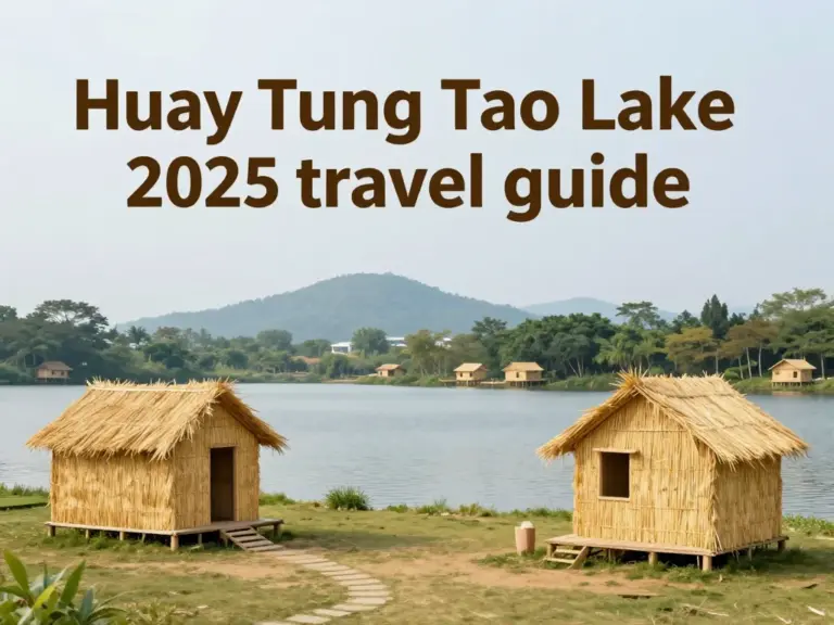 Huay Tung Tao Lake 2025 Guide: Giant Straw Sculptures, Lakeside Huts, and What to Expect