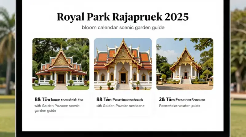 Royal Park Rajapruek 2025 Guide to the Bloom Calendar and Golden Pavilion