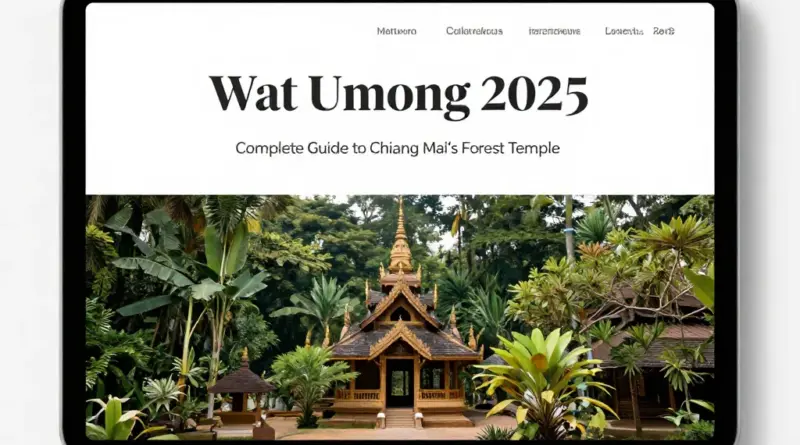 Wat Umong 2025: A Complete Guide to Chiang Mai’s Forest Temple